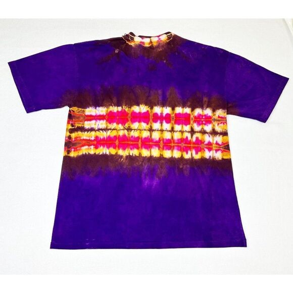 Vintage 90s Eclipse Purple Tie Dye T-shirt XL/XXL Single Stitch - Picture 2 of 7